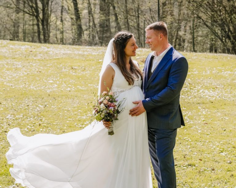 Hochzeitsshooting zu zweit First Look Shooting